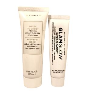 Glamglow & Korres Foaming Cream Cleanser Minis NEW